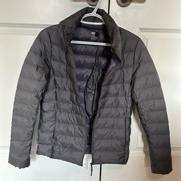 Lightweight gray down jacket - Picture 3 of 6
